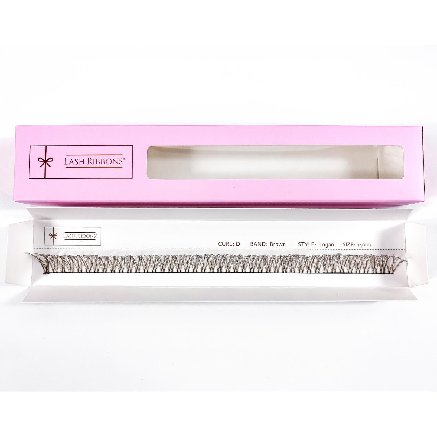 Logan - 3D 'D' Curl Brown Lash Ribbons® Lash Ribbons