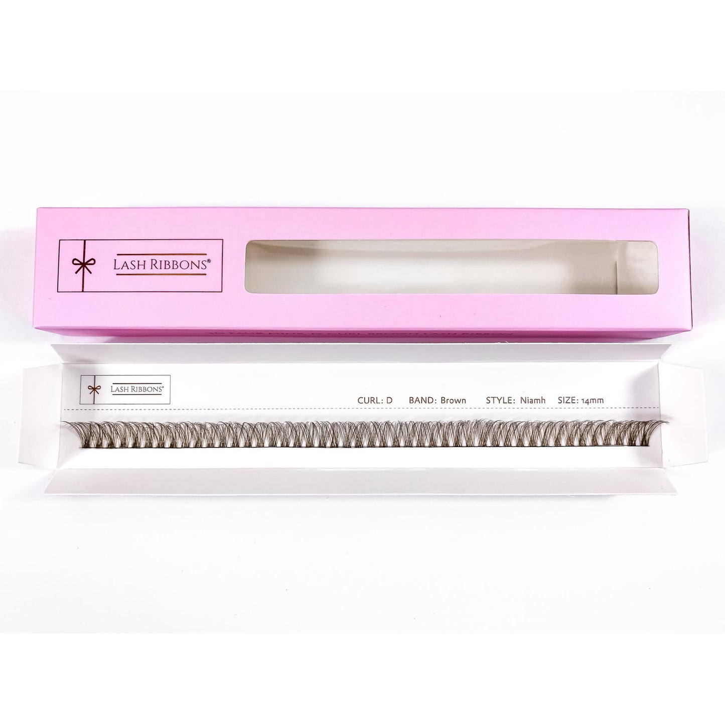 Niamh - 3D 'D' Curl Brown Lash Ribbons® Lash Ribbons