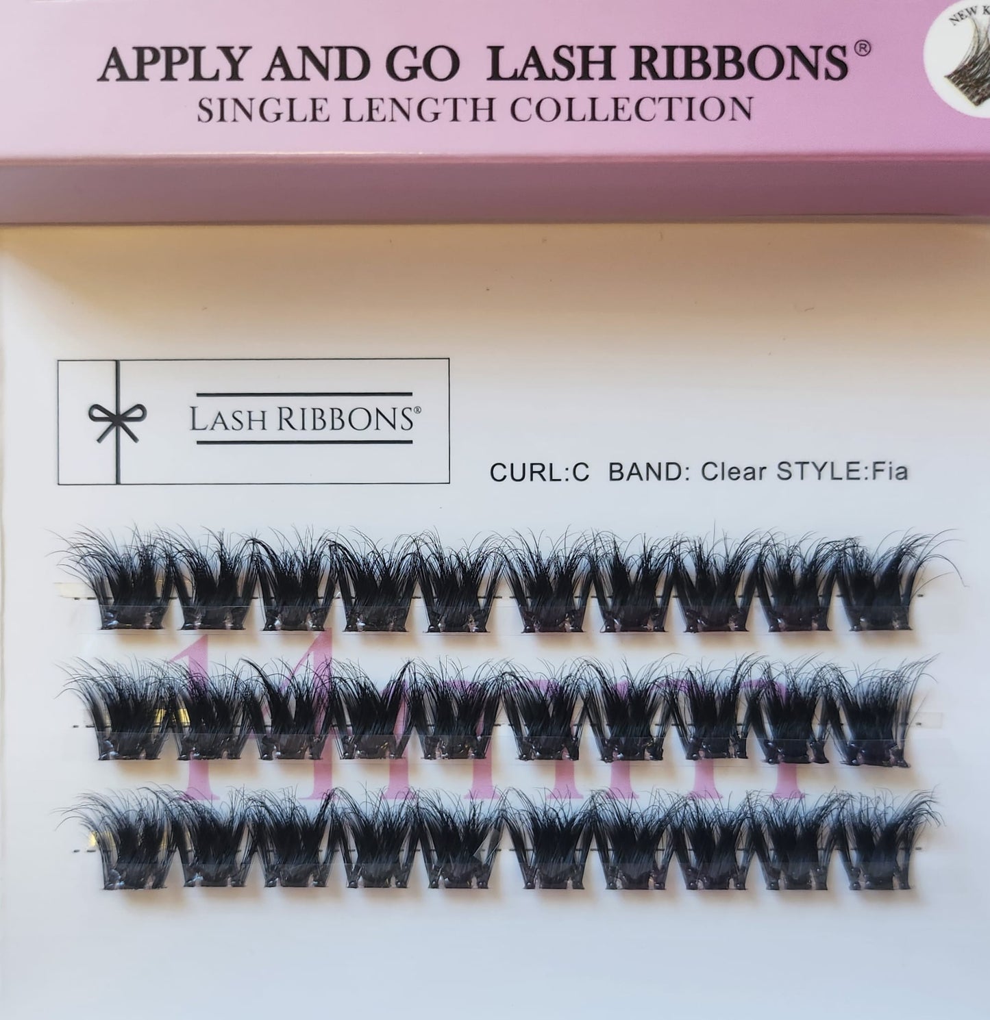 Pre-Glued Lashes - K Glue No Faff Lash - Fia Lash Ribbons®