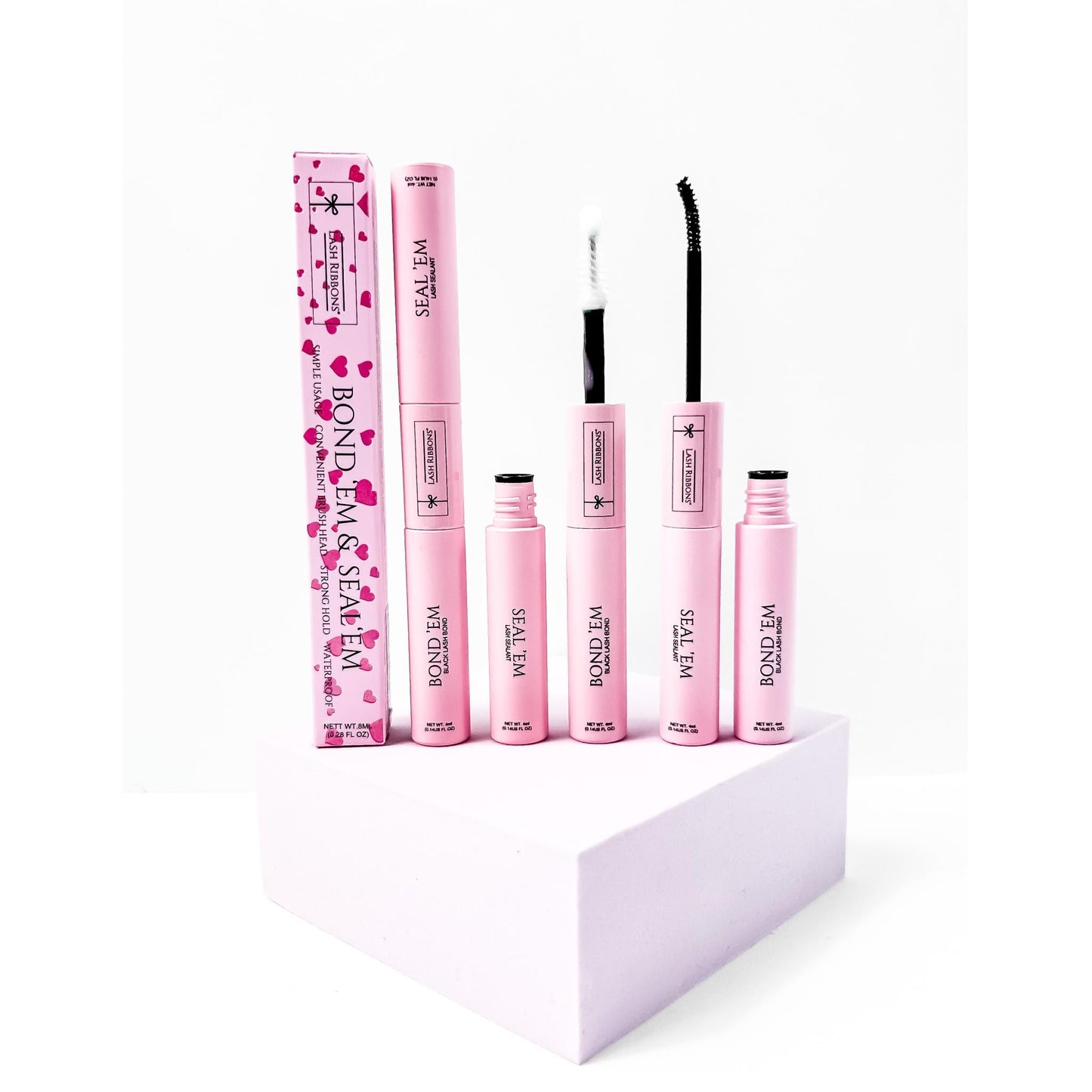 Lash Bond & Seal For Cluster Lashes - Seal 'Em & Black Bond 'Em Duo Lash Ribbons®