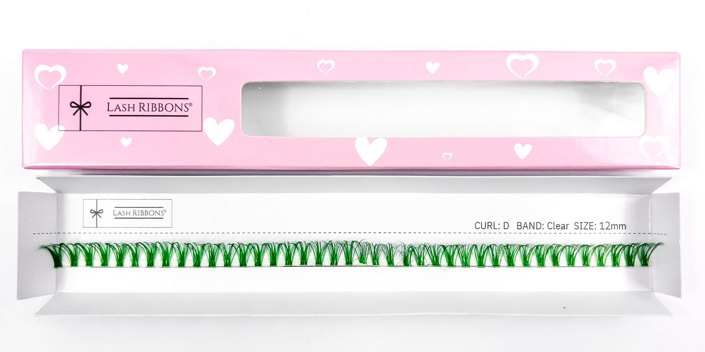 Emerald Green 'D' Curl Lash Ribbons® Lash Ribbons®