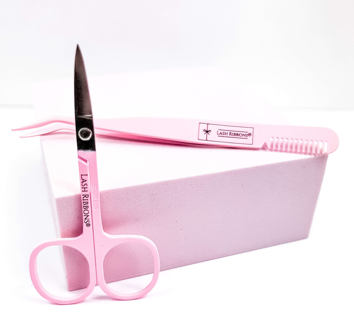 Pink Lash Applicator & Matching Scissors Lash Ribbons®