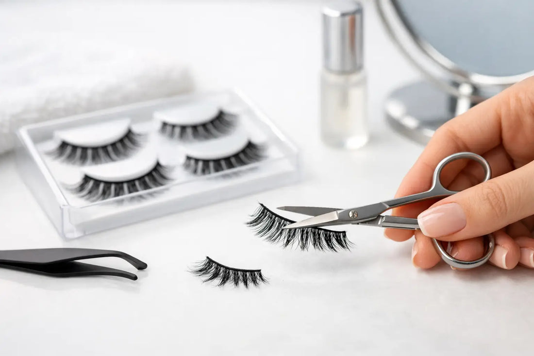 How to Trim False Lashes Properly