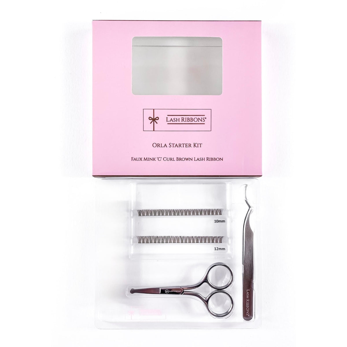 Boxed 'C' Curl Brown Half Lash Ribbons® Starter Kit - SALE ITEM - No Bond