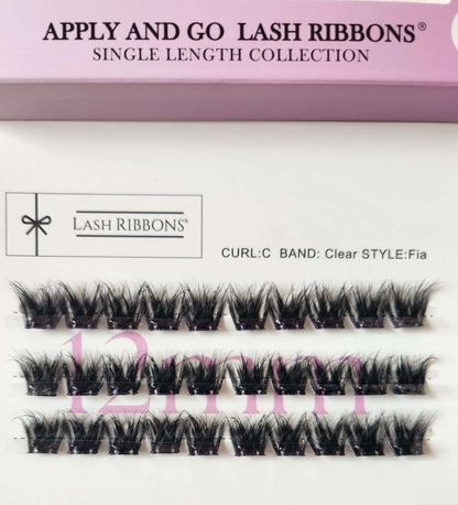 Pre-Glued Lashes - K Glue No Faff Lash - Fia Lash Ribbons®