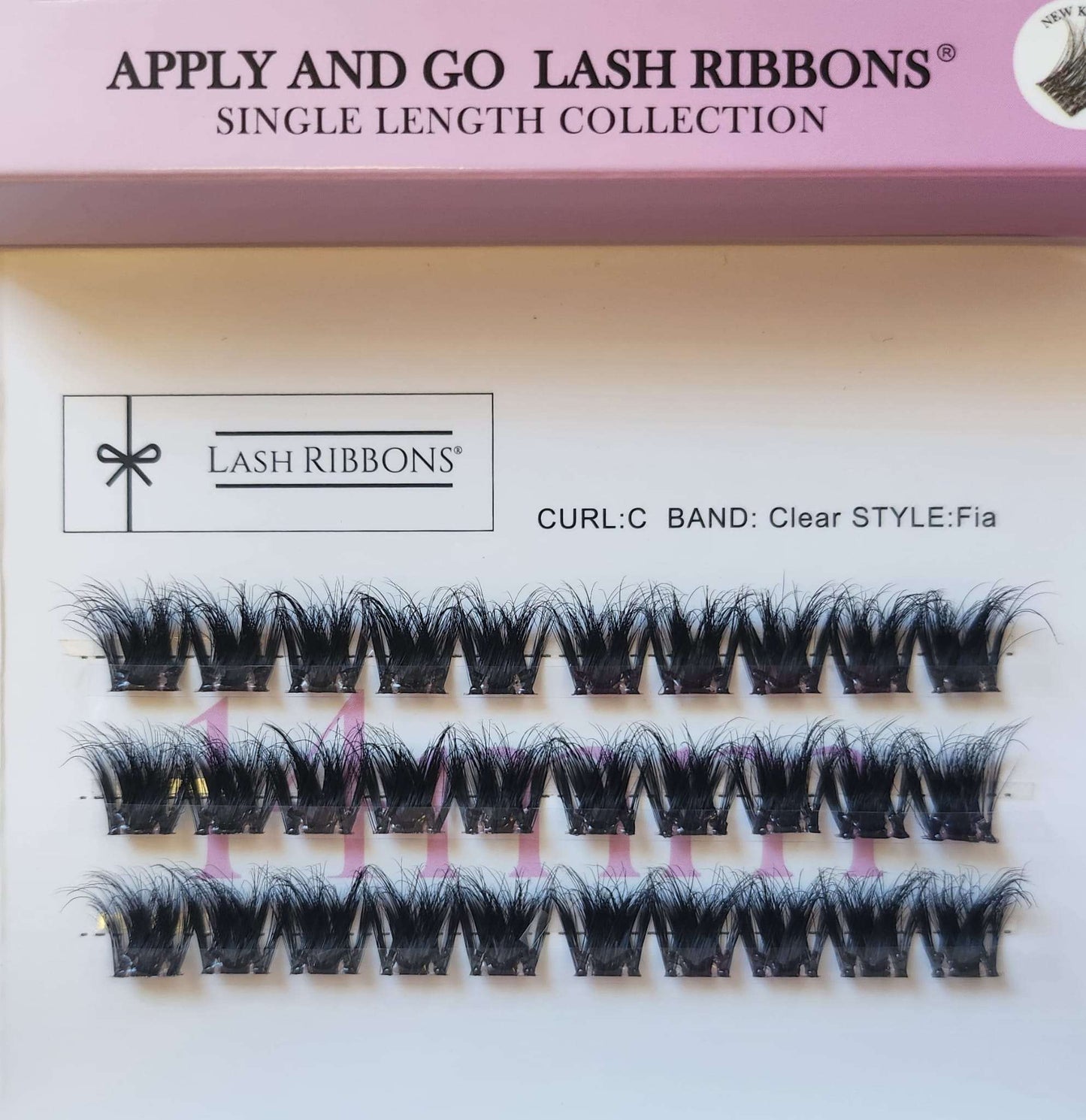 Pre-Glued Lashes - K Glue No Faff Lash - Fia Lash Ribbons®
