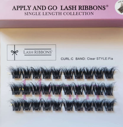 Pre-Glued Lashes - K Glue No Faff Lash - Fia Lash Ribbons®