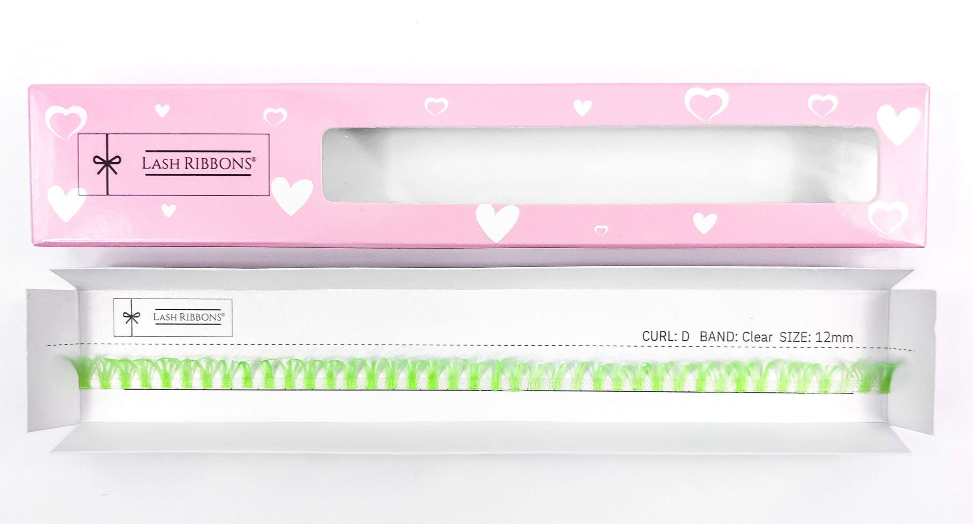 Lime Green 'D' Curl Lash Ribbons® Lash Ribbons®