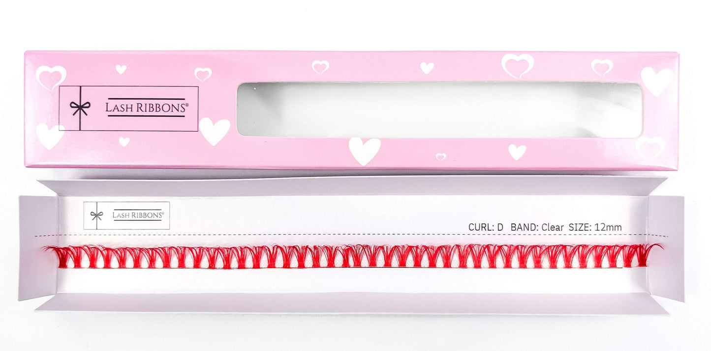 Red 'D' Curl Lash Ribbons® Lash Ribbons®