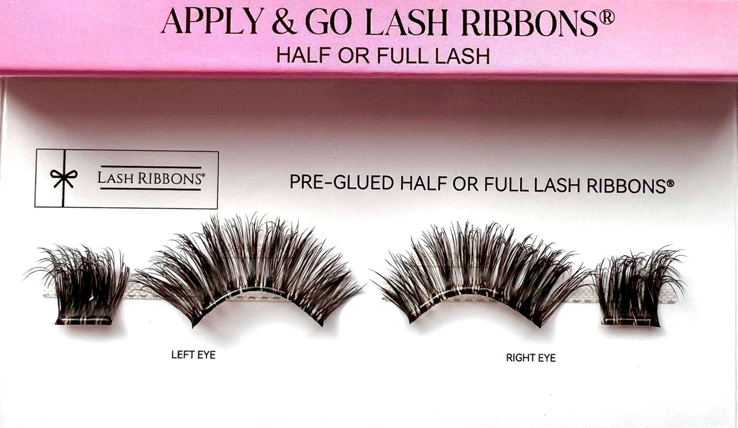 Pre-Glued No Faff Half or Full Lash- Nerisha (Dark Brown) Lash Ribbons®