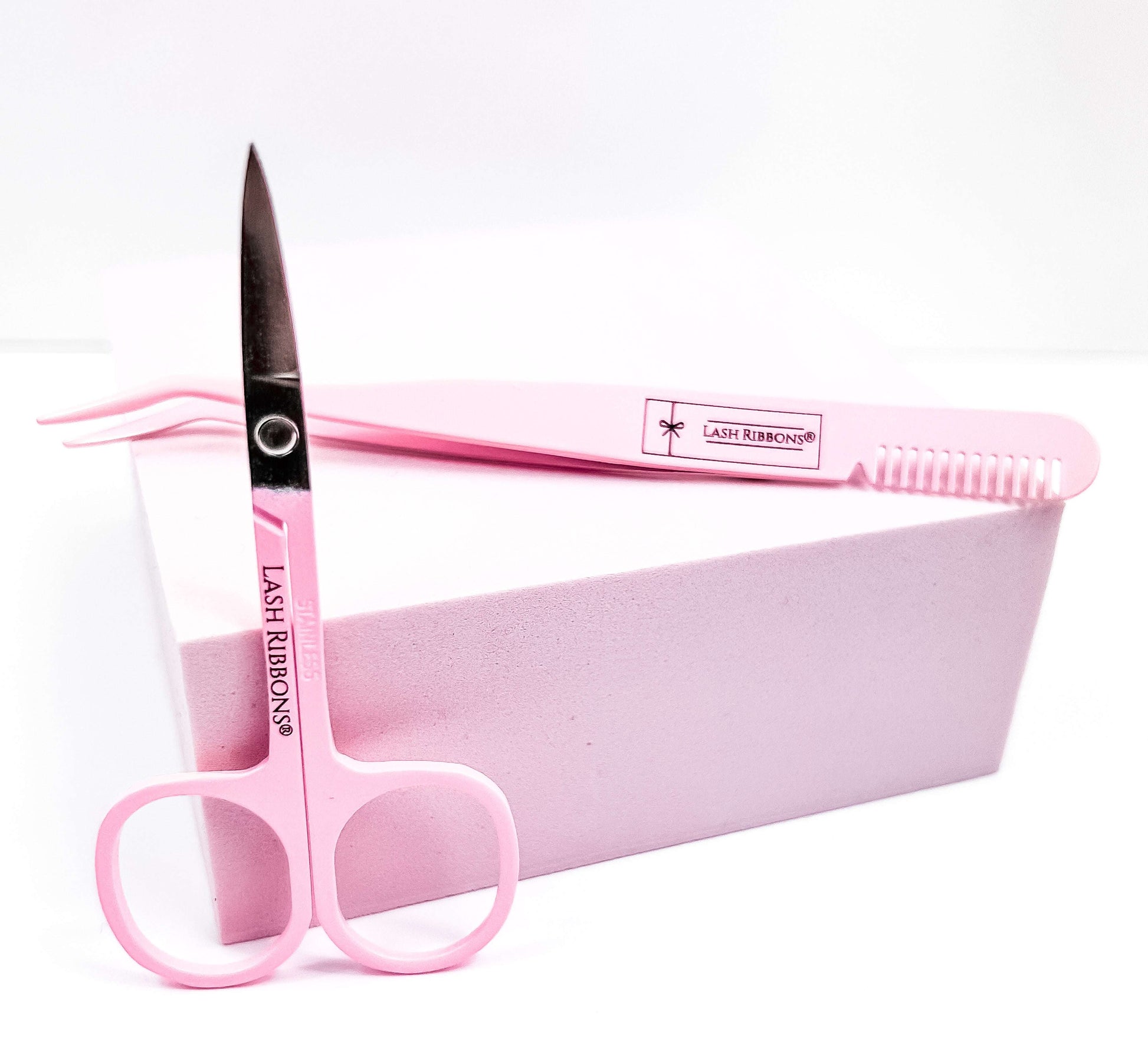 Pink Lash Applicator & Matching Scissors Lash Ribbons®