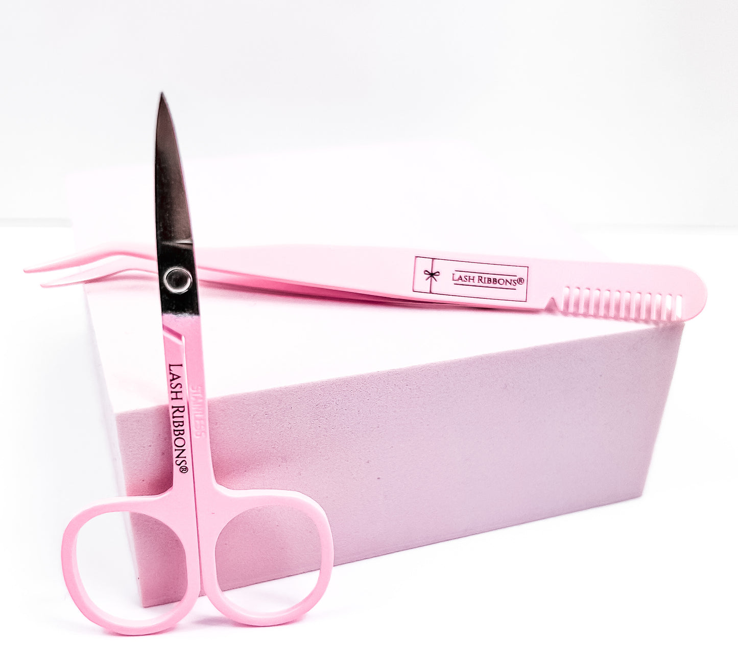 Pink Lash Applicator & Matching Scissors