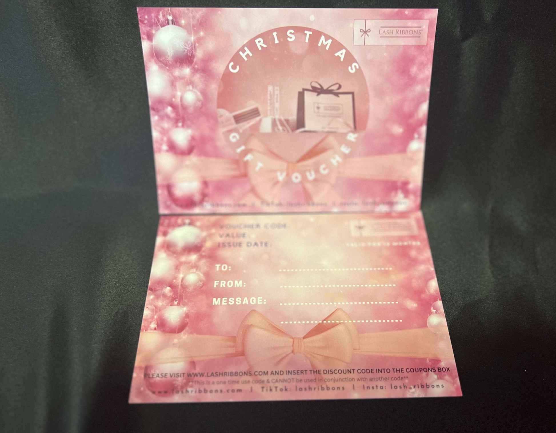 Christmas Gift Voucher Lash Ribbons®